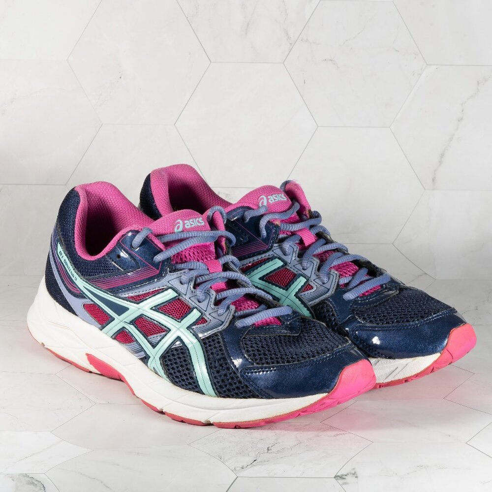 Asics Womens Gel Contend 3 T5F9Q Blue Running Shoes Sneakers Size 11